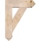 Ekena Millwork Traditional Arts and Crafts Smooth Bracket w/ Offset Brace, Douglas Fir, 7 1/2"W x 24"D x 32"H BKT0806X24X32TRA03SDF - alternate 4